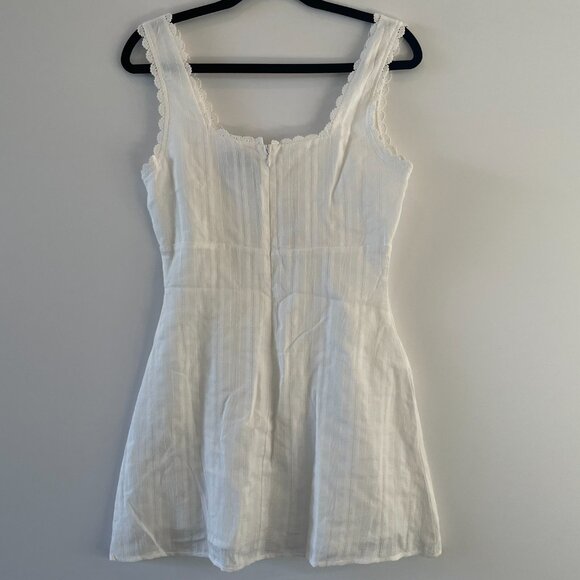 Princess Polly Dasha White Mini Dress NWT | Size US 6 | White - Picture 2 of 3